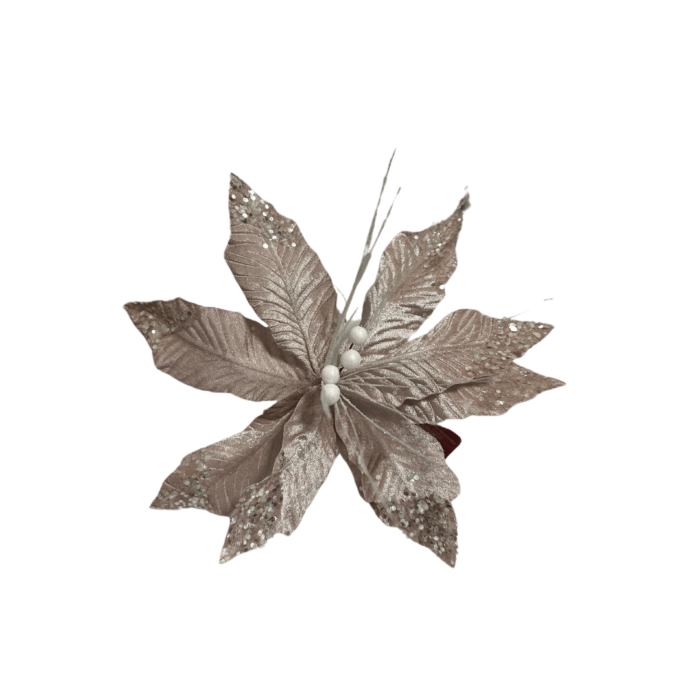 FIORE GAMBO CORTO ROSA/BIANCO - immagine 1